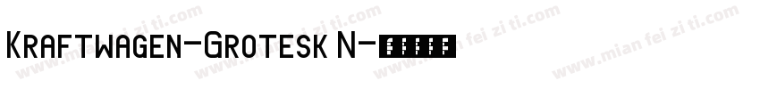 Kraftwagen-Grotesk N字体转换